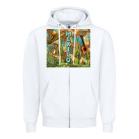 White Mexico Zipper Hoodie - FaDigitalArtStudio
