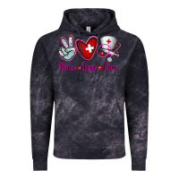Cloud Black Peace Love Cna Vintage Hoodie - RanaPortraitStore