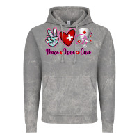 Cloud Rock Peace Love Cna Vintage Hoodie - RanaPortraitStore