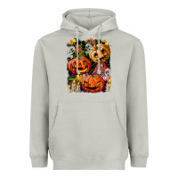 Moon Dust Halloween Pumpkins Heavyweight Hoodie - BundleAndBundleShop
