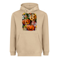 Mushroom Halloween Pumpkins Heavyweight Hoodie - BundleAndBundleShop