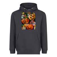 Smoke Halloween Pumpkins Heavyweight Hoodie - BundleAndBundleShop