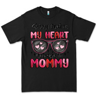 Black sorry ladies my heart belongs to mommy Premium Tee - MaliasSmallBusiness