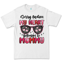 White sorry ladies my heart belongs to mommy Premium Tee - MaliasSmallBusiness
