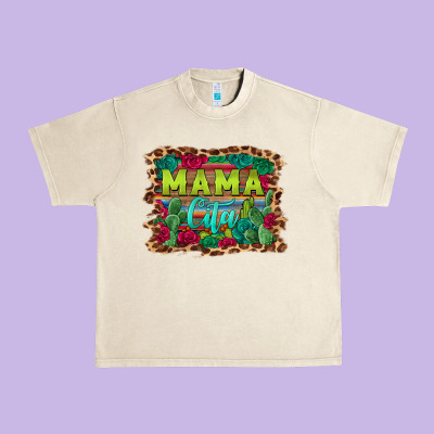 Mama Cita Serape Background Urban Heavy Tee Designed By Barkaloodesign