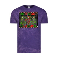 Cloud Purple dead inside but it's Christmas dancing skeletons Vintage Tee - BarkalooDesign