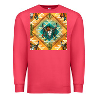 Cardinal native american aztec seamless pattern Premium Sweatshirt - BundleAndBundleShop