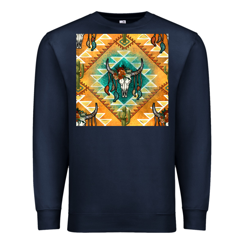 Native American Aztec Seamless Pattern Premium Sweatshirt by BundleAndBundleShop | Teevron
