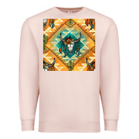 Pale Pink native american aztec seamless pattern Premium Sweatshirt - BundleAndBundleShop