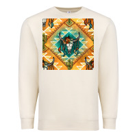 Sandshell native american aztec seamless pattern Premium Sweatshirt - BundleAndBundleShop
