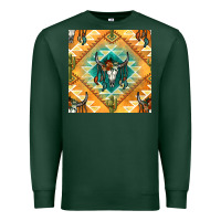 Sports Green native american aztec seamless pattern Premium Sweatshirt - BundleAndBundleShop