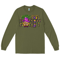 Army Green Mardi Gras party Long Sleeve Tee - NancyCooperArtShop