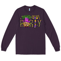 Plum Mardi Gras party Long Sleeve Tee - NancyCooperArtShop