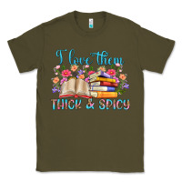 Army Green i love them thick and spicy Classic Tee - Artiststas