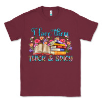 Burgundy i love them thick and spicy Classic Tee - Artiststas
