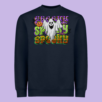 Spooky Spooky Spooky Heavyweight Sweatshirt Designed By Cowgirlartshop