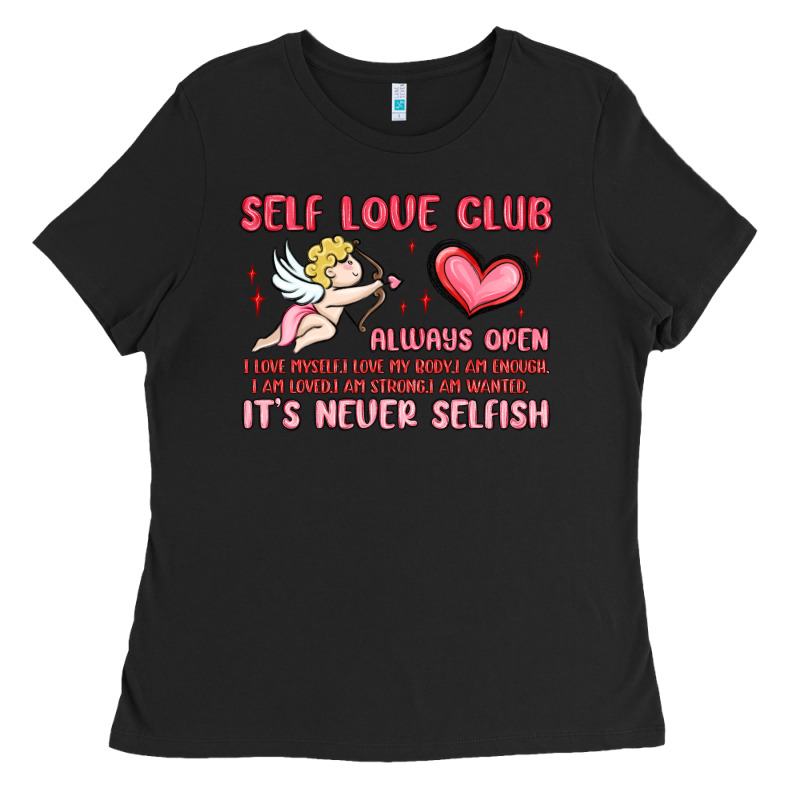 Self Love Club Ladies Tee by MaliasSmallBusiness | Teevron
