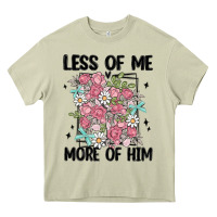 Less Of Me More Of Him Heavy Core Tee | Teevron