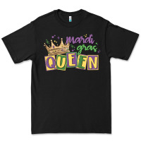 Black mardi gras queen Premium Tee - MaliasSmallBusiness