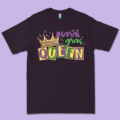 Mardi Gras Queen Premium Tee Designed By Maliassmallbusiness