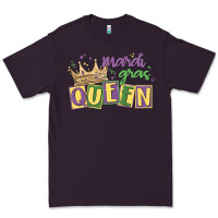 Plum mardi gras queen Premium Tee - MaliasSmallBusiness