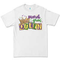White mardi gras queen Premium Tee - MaliasSmallBusiness