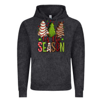 Vintage Black tis the season christmas cakes Vintage Hoodie - Jasminsmagicworld