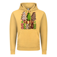 Vintage Mustard tis the season christmas cakes Vintage Hoodie - Jasminsmagicworld
