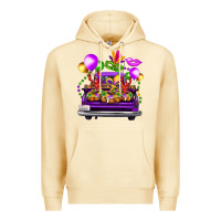 Pina Colada mardi gras farm truck back view Premium Hoodie - FaDigitalArtStudio