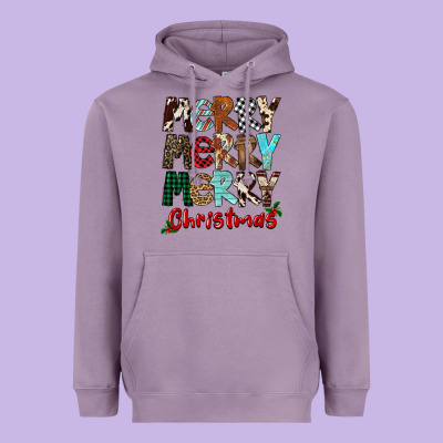 Merry Christmas Heavyweight Hoodie Designed By Fadigitalartstudio