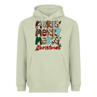 Matcha Merry Christmas Heavyweight Hoodie - FaDigitalArtStudio
