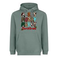 Sage Merry Christmas Heavyweight Hoodie - FaDigitalArtStudio