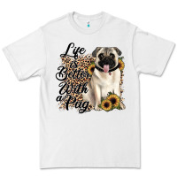 White life is better with a pug Premium Tee - JahusDesignShop
