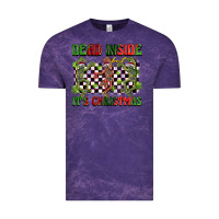 Cloud Purple dead inside but it's christmas dancing skeletons Vintage Tee - BarkalooDesign