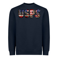Navy usps 4th of july Heavyweight Sweatshirt - CowGirlArtShop
