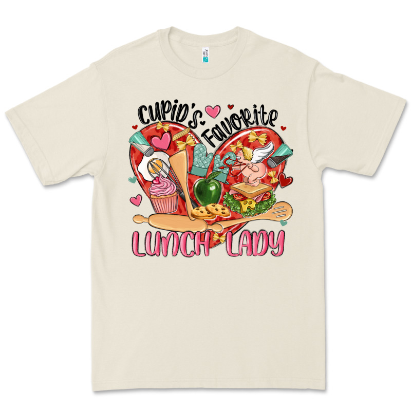 Cupids Favorite Lunch Lady Premium Tee by MaliasSmallBusiness | Teevron