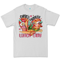 Dove Grey cupids favorite lunch lady Premium Tee - MaliasSmallBusiness