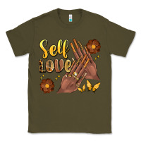 Army Green black woman self love nails Classic Tee - Artiststas