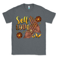 Charcoal Heather black woman self love nails Classic Tee - Artiststas