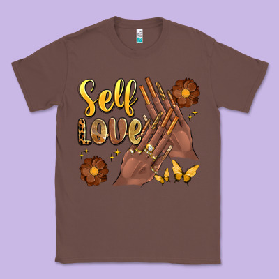 Black Woman Self Love Nails Classic Tee Designed By Artiststas