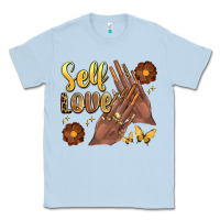 Dusty Blue black woman self love nails Classic Tee - Artiststas