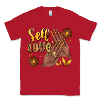 Red black woman self love nails Classic Tee - Artiststas