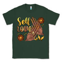 Sports Green black woman self love nails Classic Tee - Artiststas
