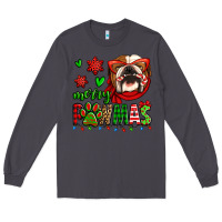 Smoke merry pawmas christmas bulldog Long Sleeve Tee - Jasminsmagicworld