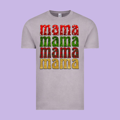 Christmas Mama Vintage Tee Designed By Barkaloodesign