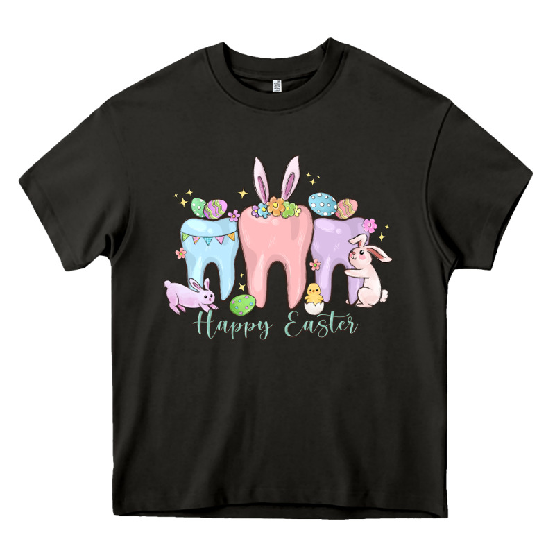 Happy Easter Teeth Heavy Core Tee by MaliasSmallBusiness | Teevron