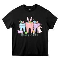 Black happy easter teeth Heavy Core Tee - MaliasSmallBusiness