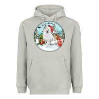Moon Dust Christmas samoyed dog Heavyweight Hoodie - FaDigitalArtStudio