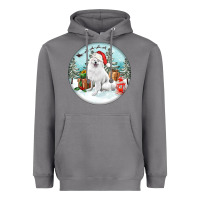Storm Christmas samoyed dog Heavyweight Hoodie - FaDigitalArtStudio