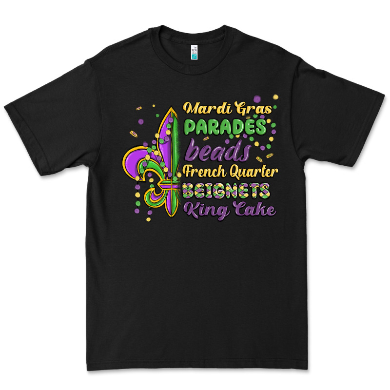 Mardi Gras Parades Beads French Quarter Beignets K Premium Tee by MaliasSmallBusiness | Teevron